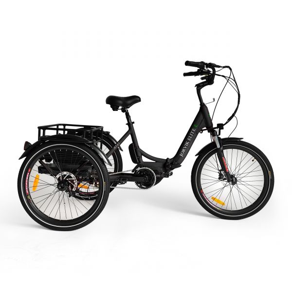 Jorvik Elite JET-E2 elektrische opvouwbare driewieler met dubbele accu en middenaandrijving
